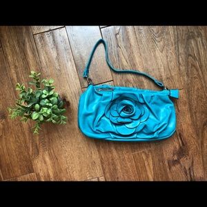 Leather clutch or shoulder bag